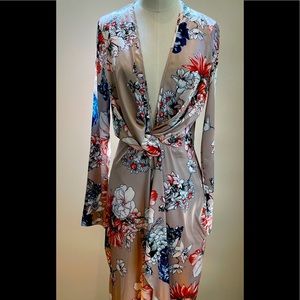 nasty gal twist front floral midi dress NWT SZ 6